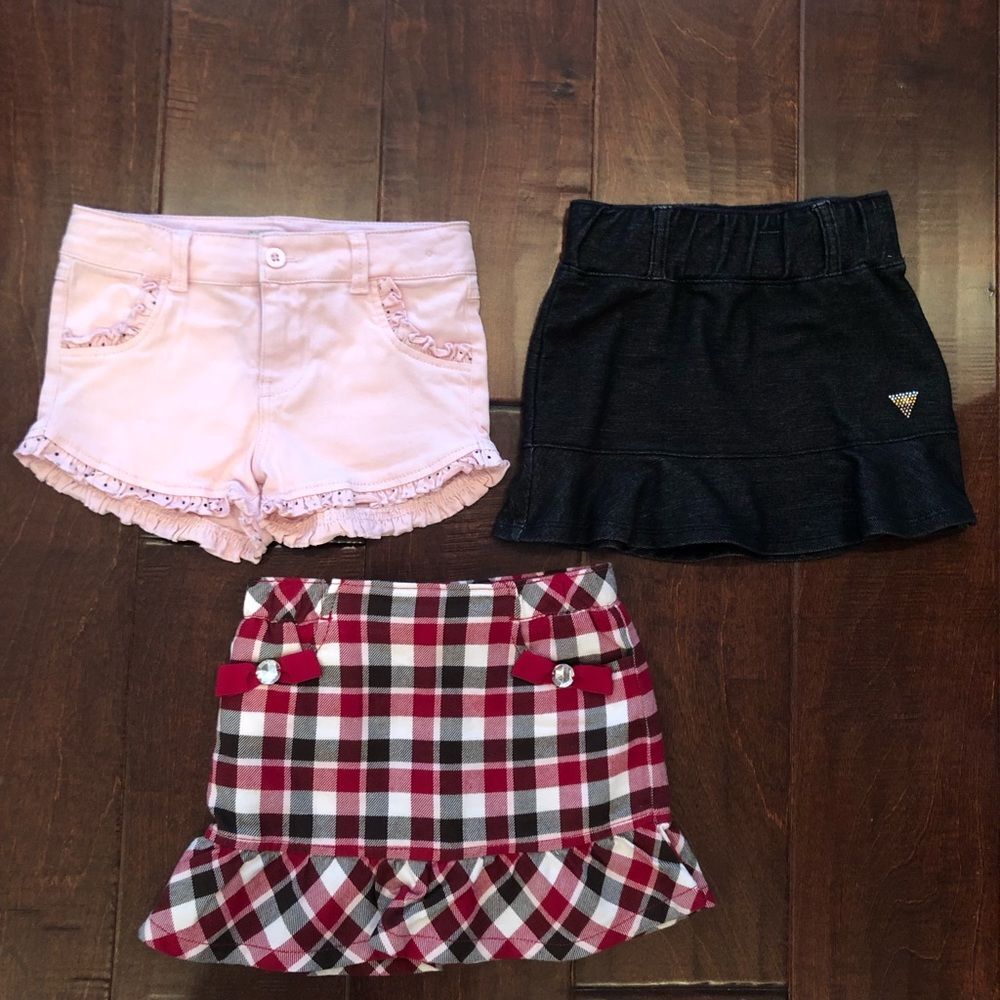 Guess skirt and shorts